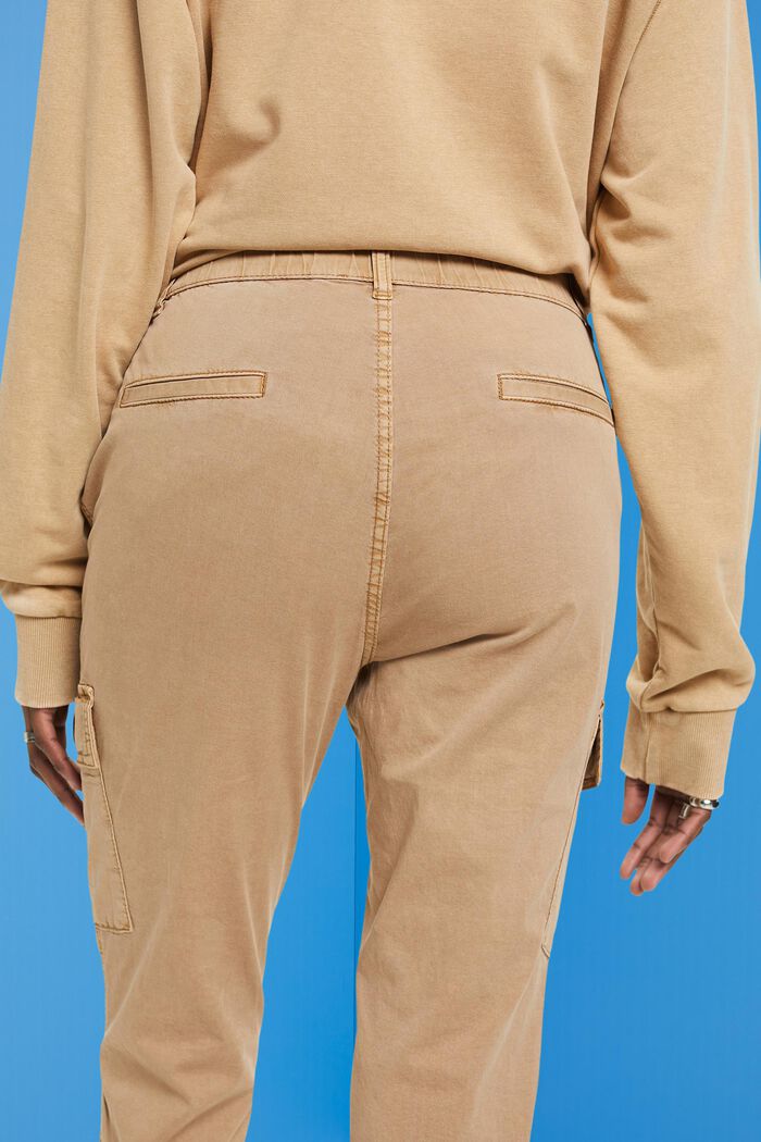 Pantalon de style cargo à taille mi-haute, TAUPE, detail image number 4