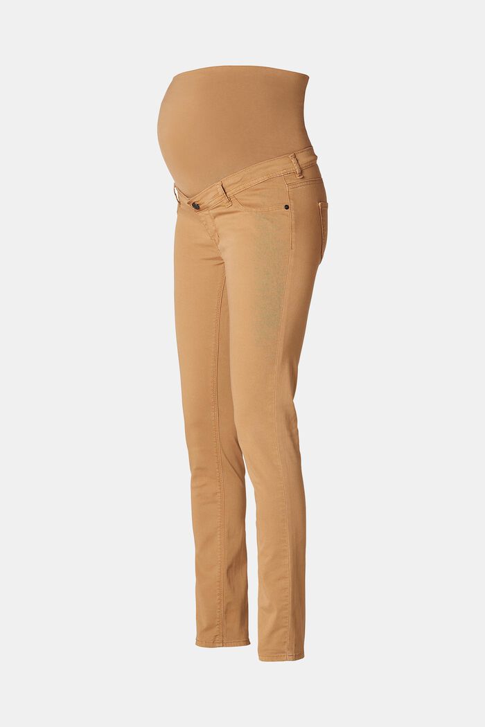 Pantalon stretch à ceinture de maintien ventrale, ACORN BEIGE, detail image number 5