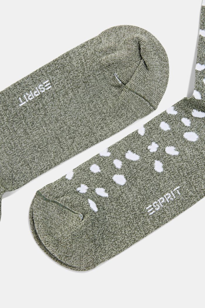 2 paar sokken van een mix met biologisch katoen, LEAF, detail image number 1