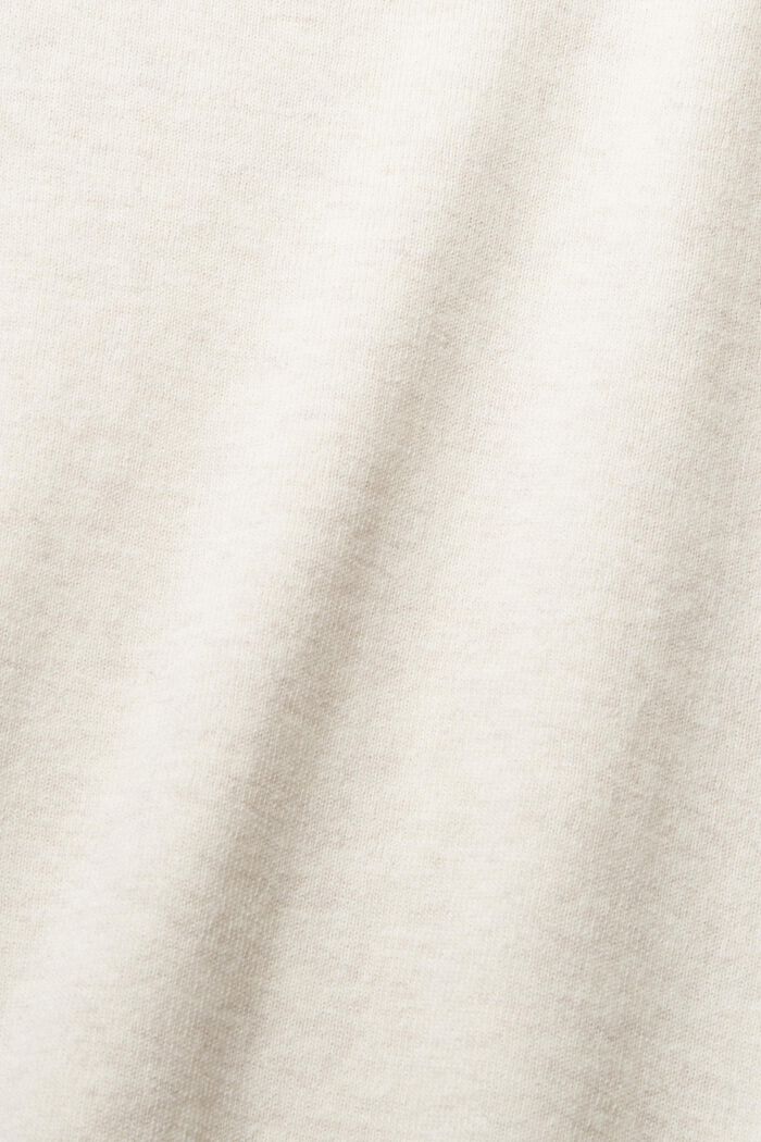 Fijngebreide trui van 100% katoen, SAND, detail image number 1