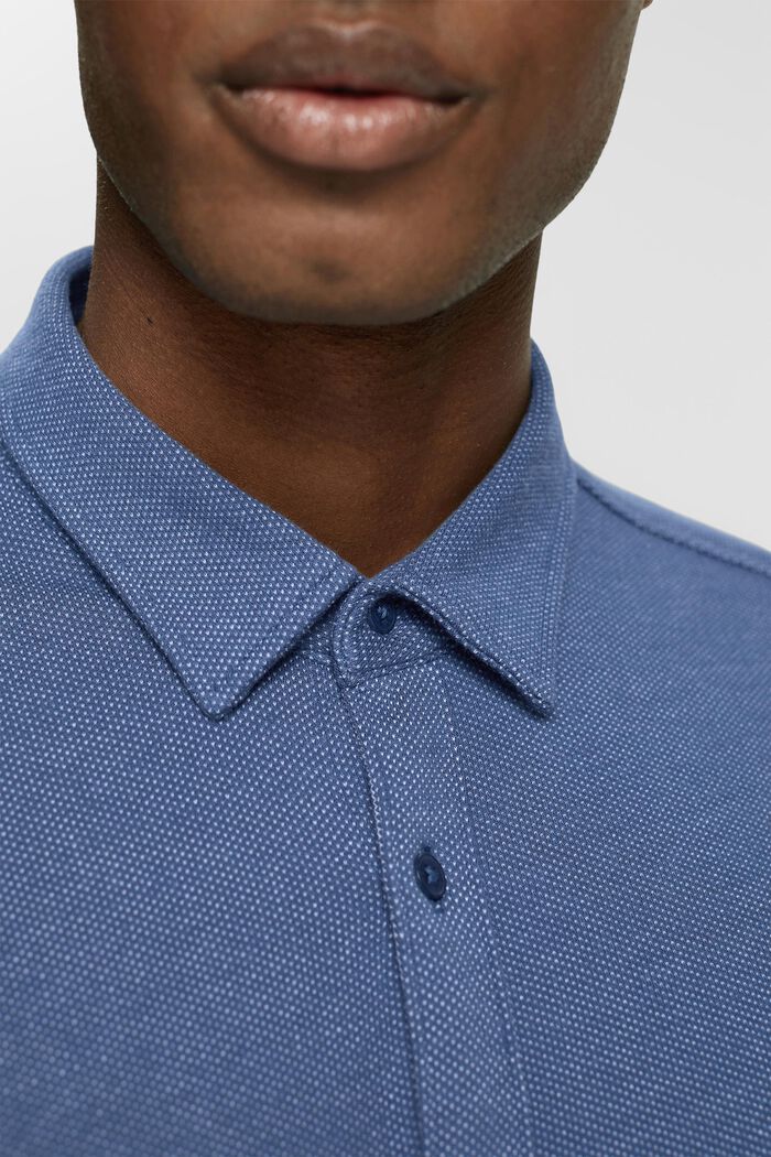 Tweekleurig overhemd, DARK BLUE, detail image number 0