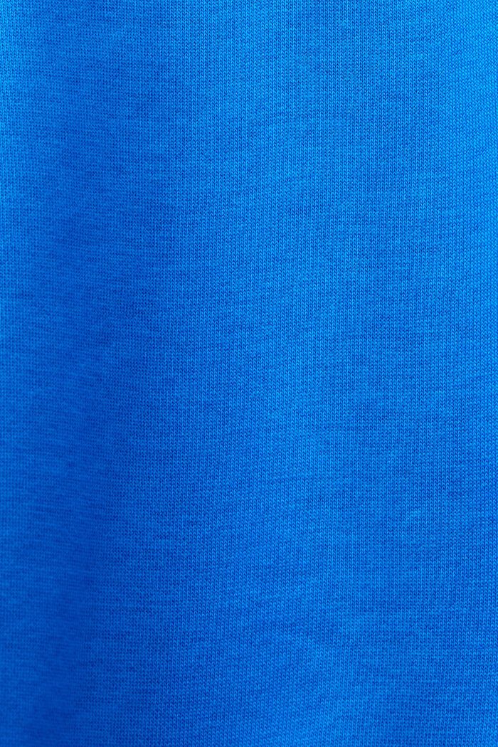 Hoodie van sweatstof met logoborduursel, BRIGHT BLUE, detail image number 5