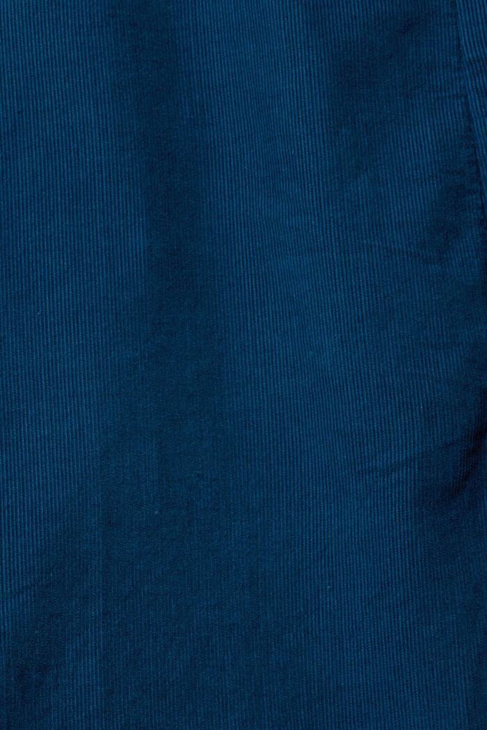 Corduroy midi-jurk, PETROL BLUE, detail image number 1