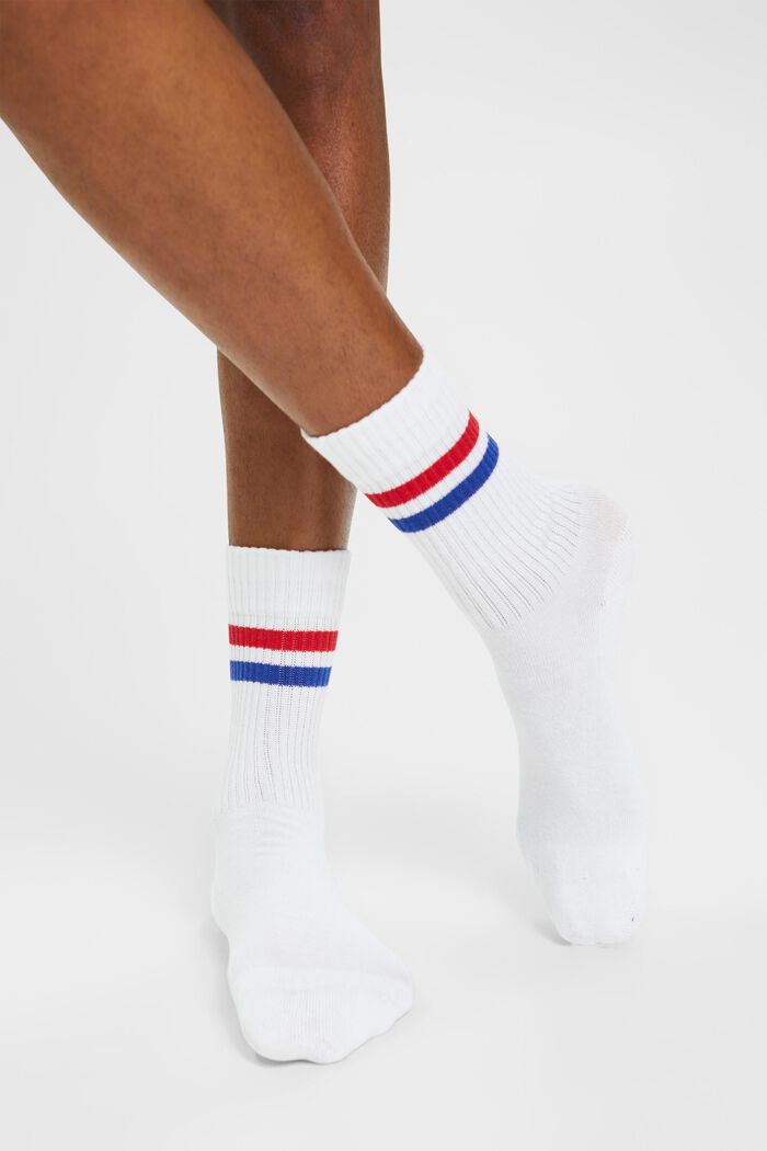 2-pak ribgebreide sokken, NEW RAW WHITE, detail image number 2