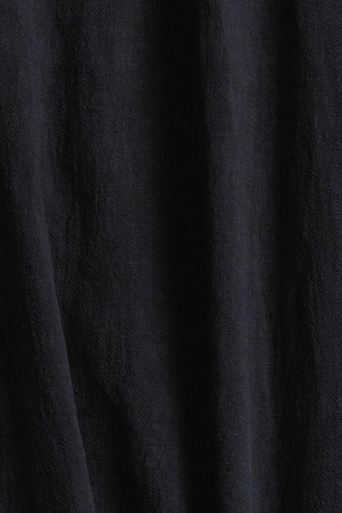 Van een linnenmix: rok met strikceintuur, BLACK, detail image number 4