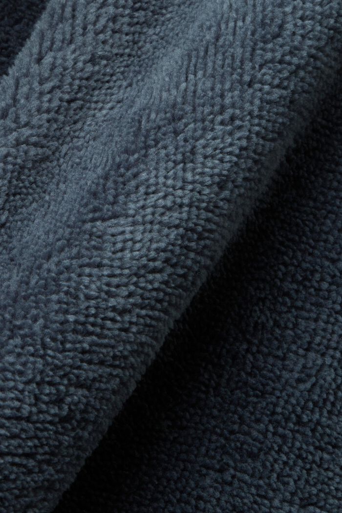 Peignoir à capuche en tissu éponge, GREY, detail image number 4