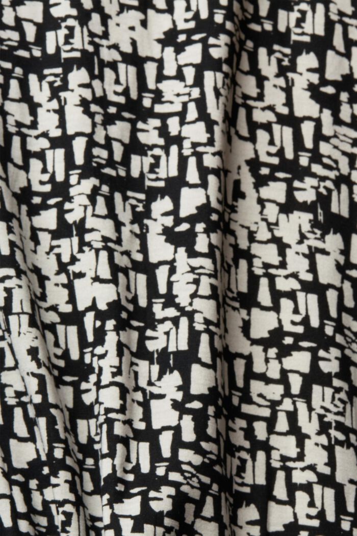 T-shirt à manches longues à motif, LENZING™ ECOVERO™, BLACK, detail image number 1