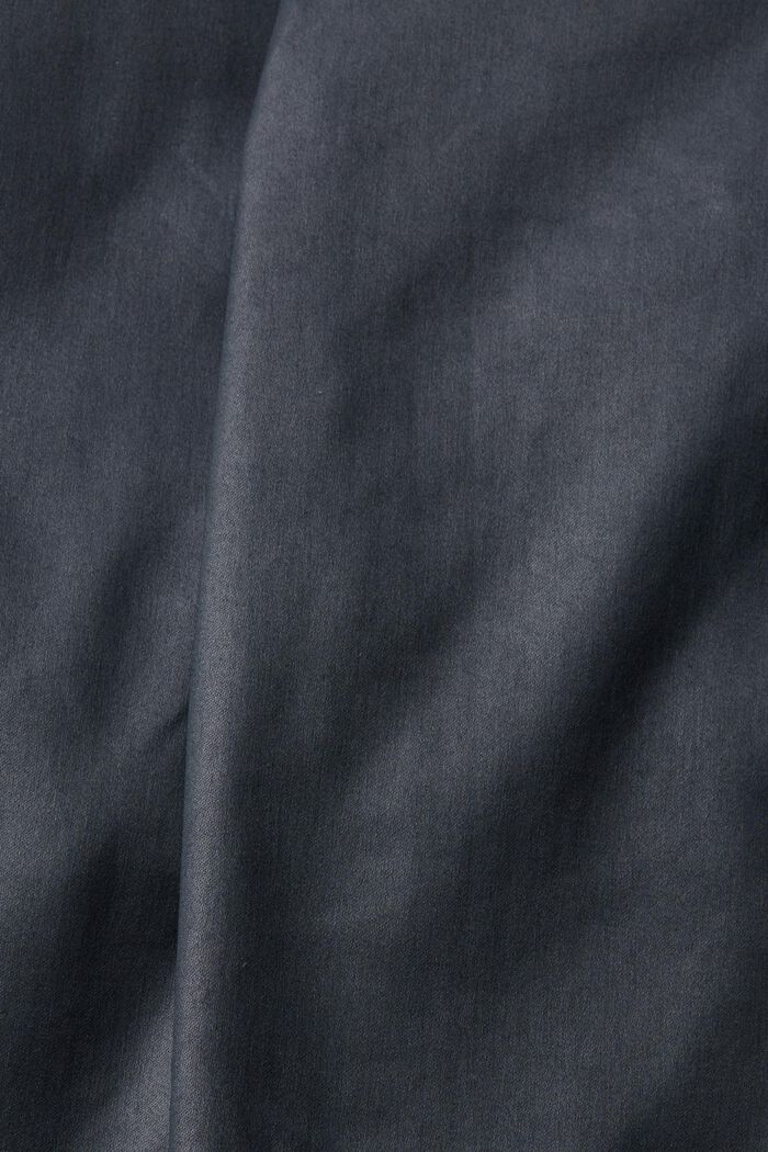 High-rise slim fit broek van imitatieleer, BLACK, detail image number 1