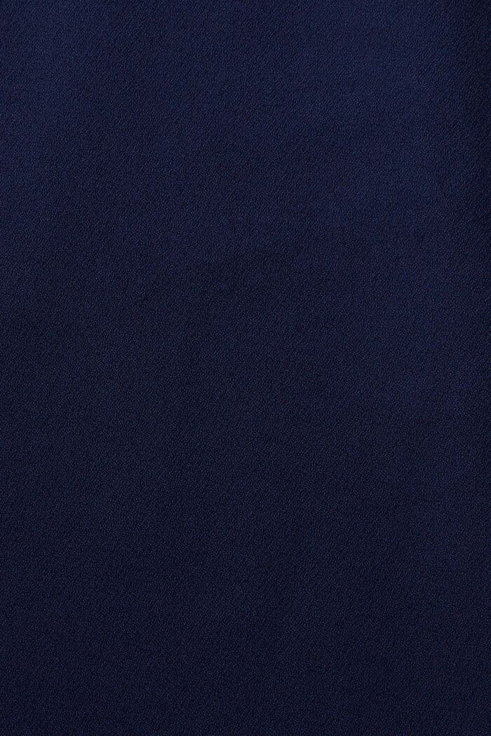 Blouse met stretch en onafgewerkte randen, DARK BLUE, detail image number 4