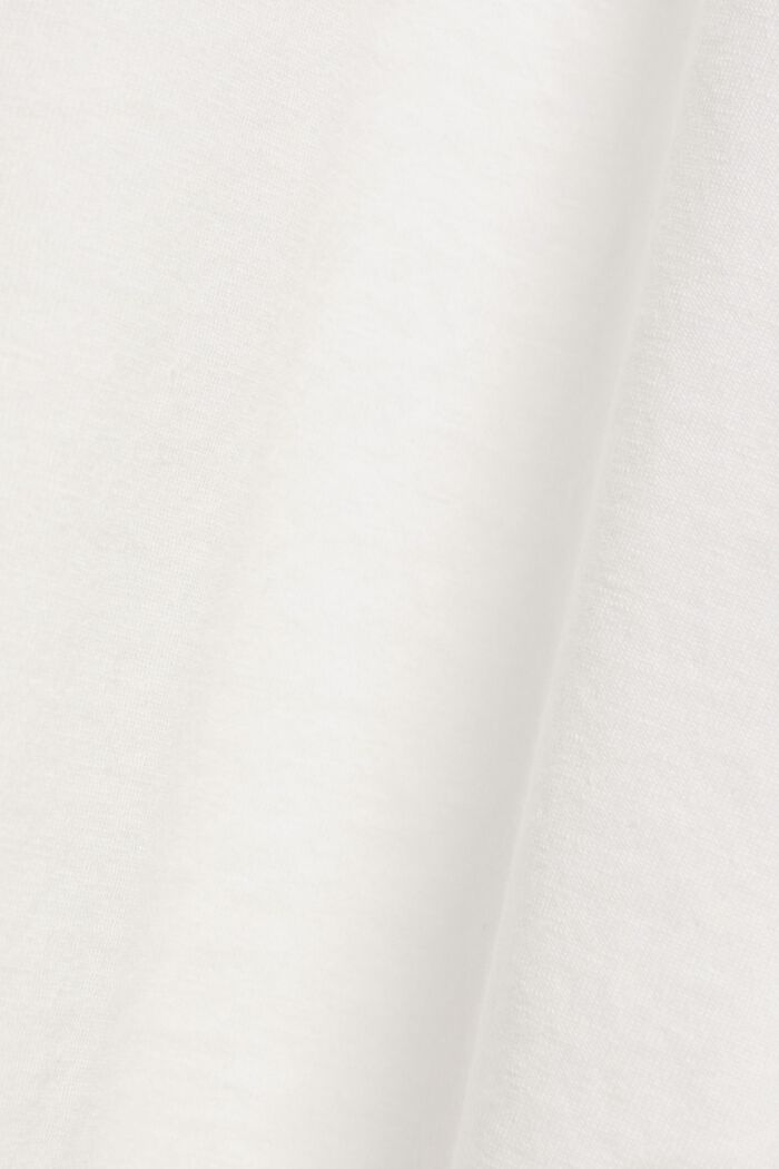 Top met lange mouwen en knopen, OFF WHITE, detail image number 1