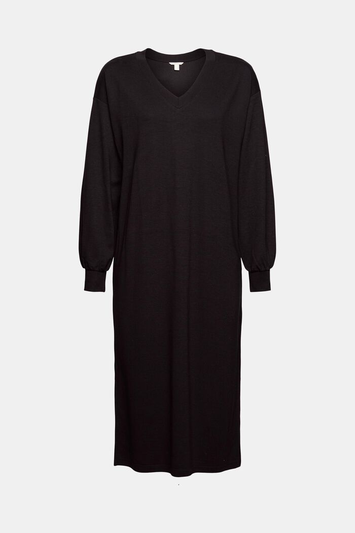 Robe d’intérieur, LENZING™ ECOVERO™, BLACK, detail image number 6