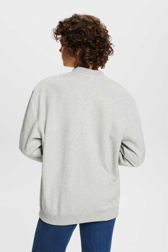 Sweatshirt van een katoenmix, LIGHT GREY, detail image number 3