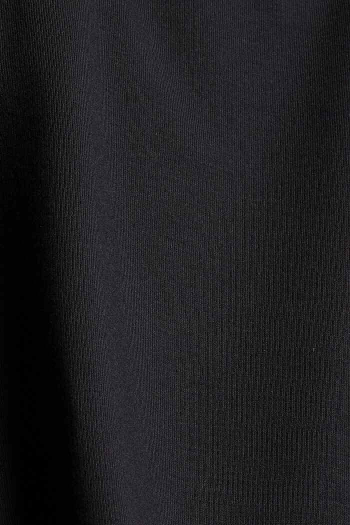 En matière recyclée : la mini-jupe en jersey punto, BLACK, detail image number 4