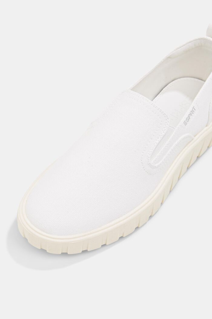 Sneakers à enfiler dotées d´une semelle à plateau, WHITE, detail image number 4