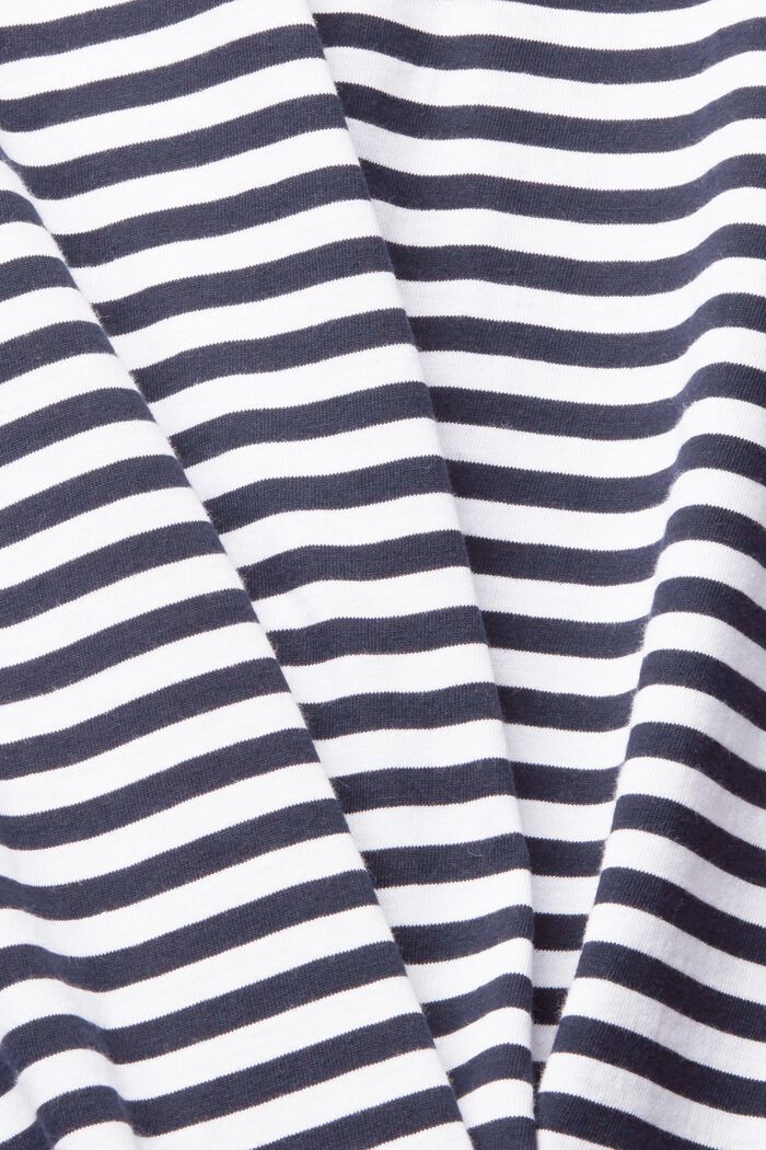 Jersey T-shirt met streepmotief, WHITE, detail image number 1
