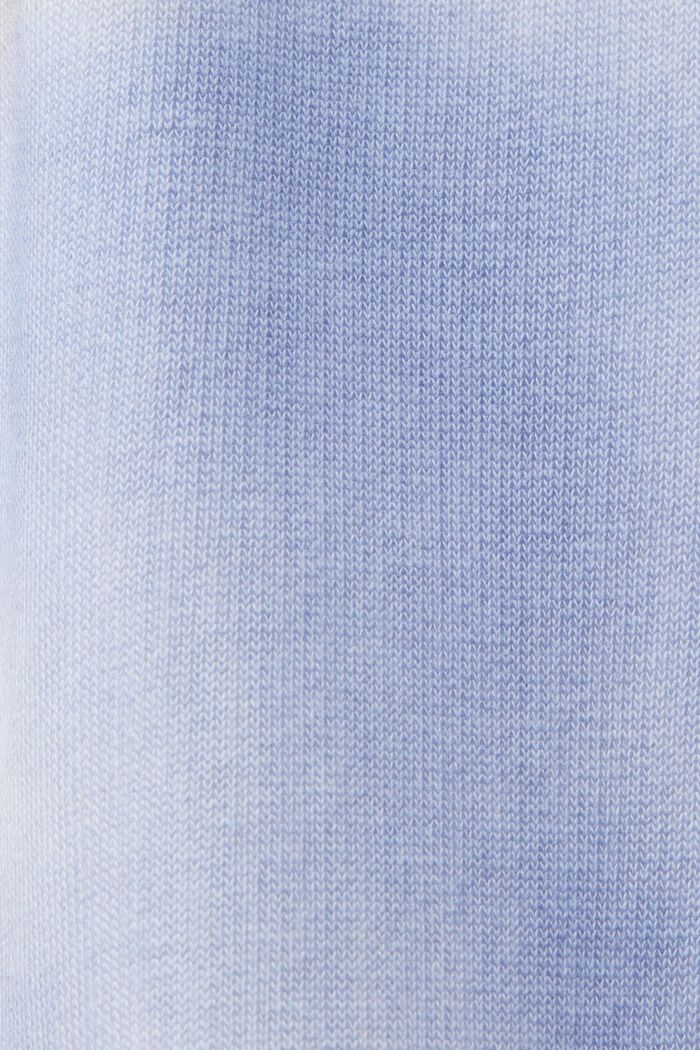 Hoodie met halve mouwen en een print, GREY BLUE, detail image number 4