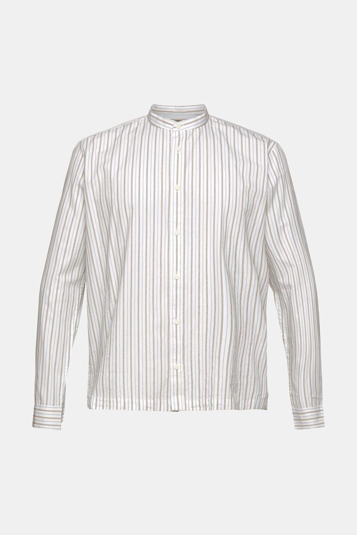 Chemise à motif à rayures, WHITE, overview