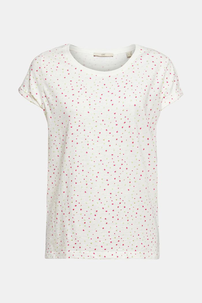 T-shirt à imprimé à fleurs, OFF WHITE, detail image number 2