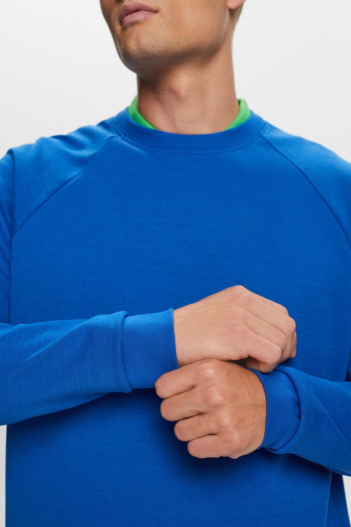 Basic sweatshirt, katoenmix, BRIGHT BLUE, detail image number 2