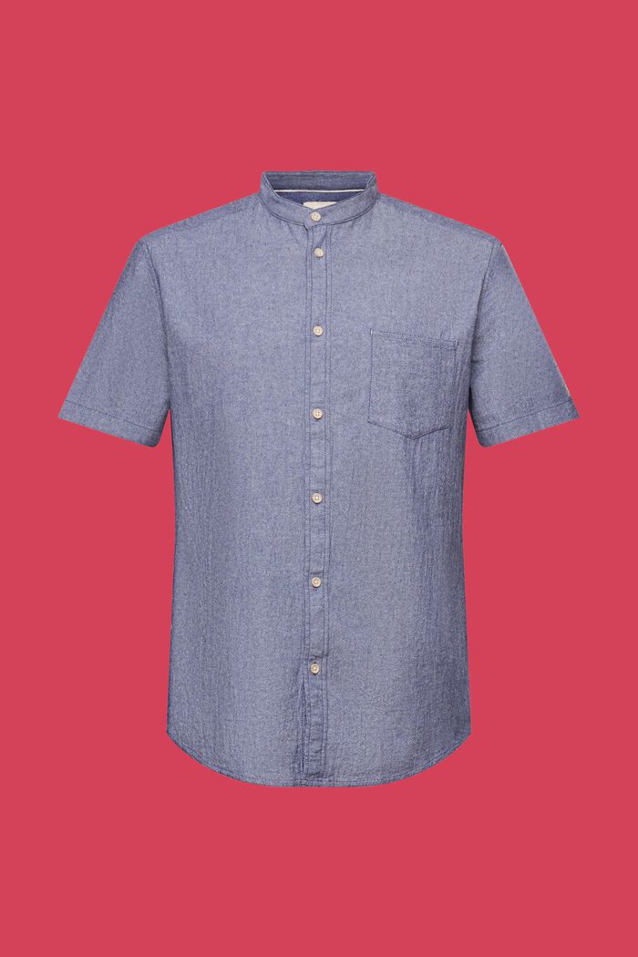 Overhemd met korte mouwen van 100% katoen, DARK BLUE, detail image number 5