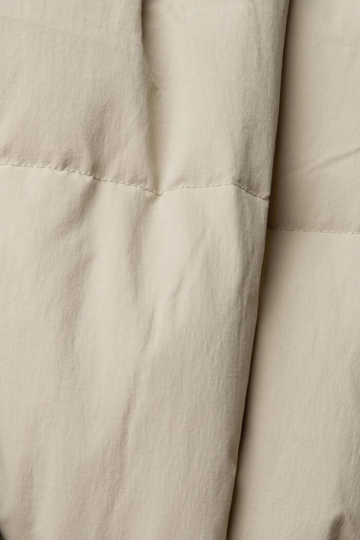Lange gewatteerde jas, LIGHT TAUPE, detail image number 4