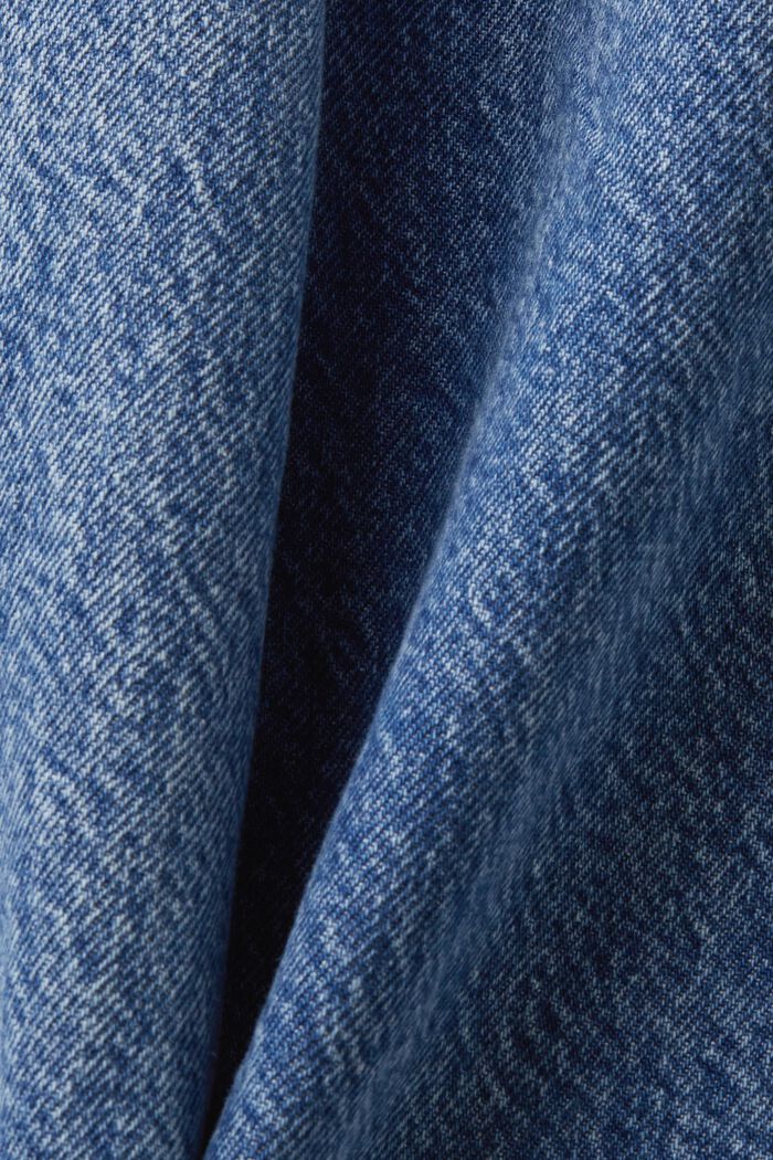 Retro jeans met hoge taille en wijde pijpen, BLUE LIGHT WASHED, detail image number 5
