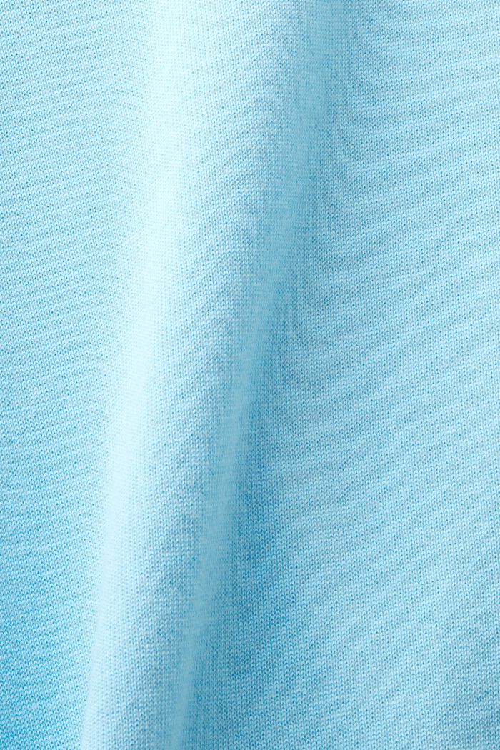 Mouwloze trui met ronde hals, LIGHT TURQUOISE, detail image number 4