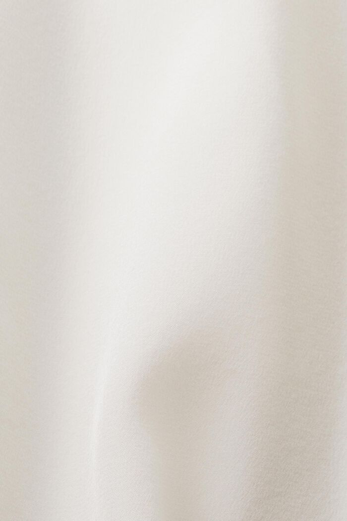 Zijden blouse met V-hals, OFF WHITE, detail image number 5