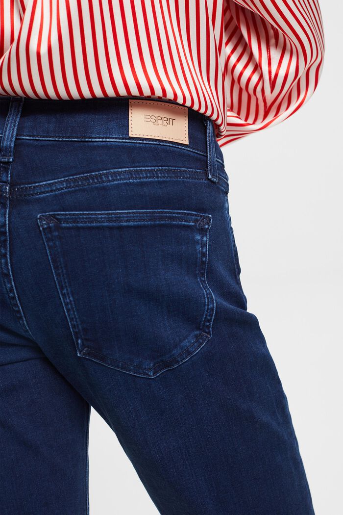 Straight fit jeans met middelhoge taille, BLUE LIGHT WASHED, detail image number 1