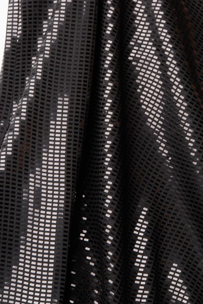 Mouwloze top met geappliqueerde folie, BLACK, detail image number 4