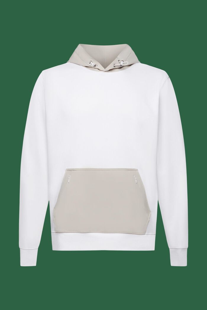 Nylon hoodie, WHITE, detail image number 6