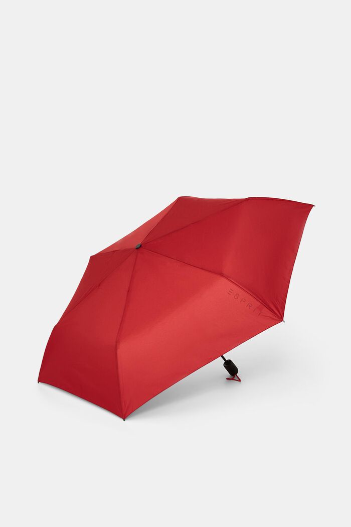 Opvouwbare, rode easymatic slimline paraplu, FLAG RED, detail image number 2
