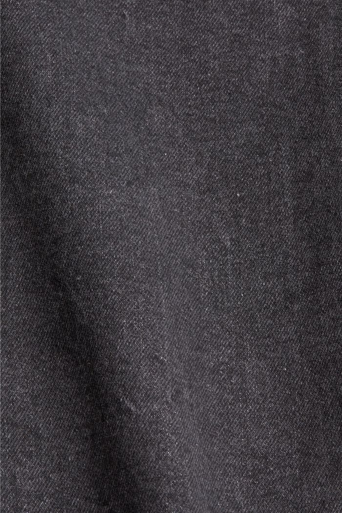 Jean court authentique en coton biologique, GREY DARK WASHED, detail image number 4