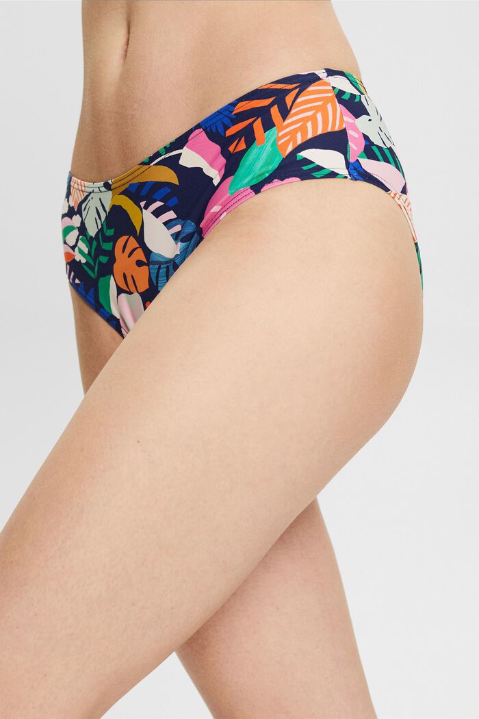 Slip de bikini à motif coloré, NAVY, detail image number 0