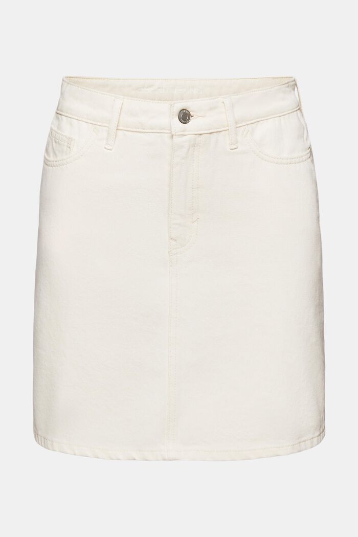 Mini-jupe en jean à taille haute, OFF WHITE, detail image number 6