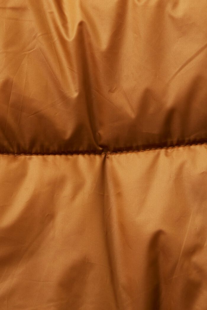 Recyclée : la veste matelassée à capuche, CARAMEL, detail image number 4