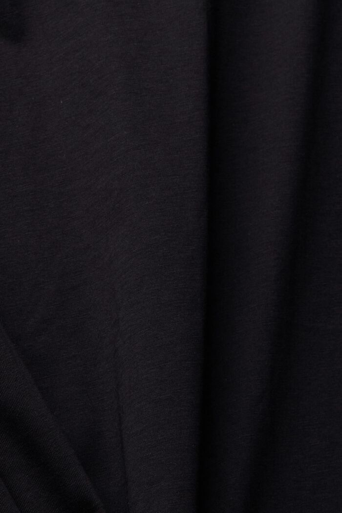Cropped T-shirt met print, BLACK, detail image number 4