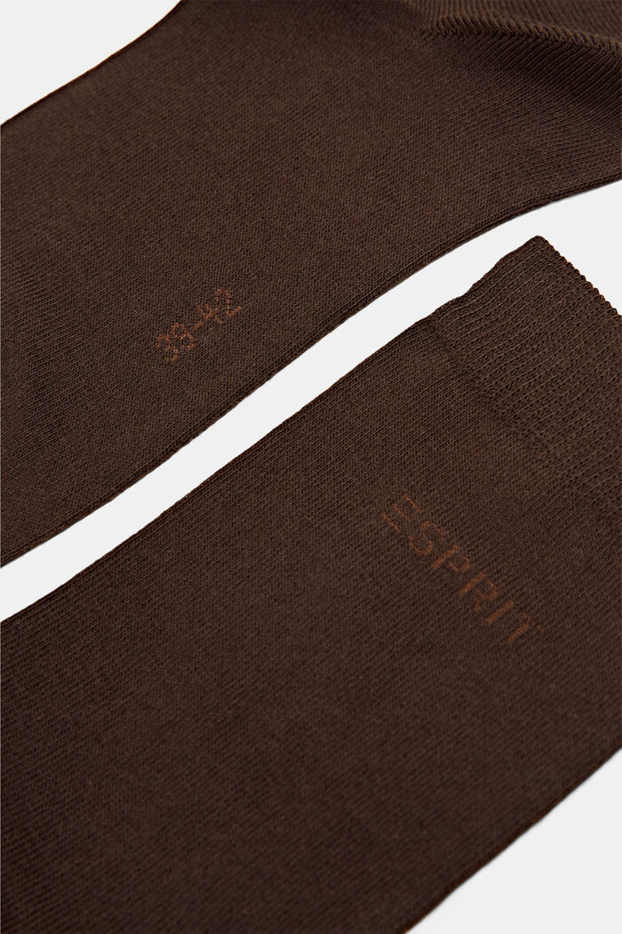 Set van twee paar sokken met logo, mix met biologisch katoen