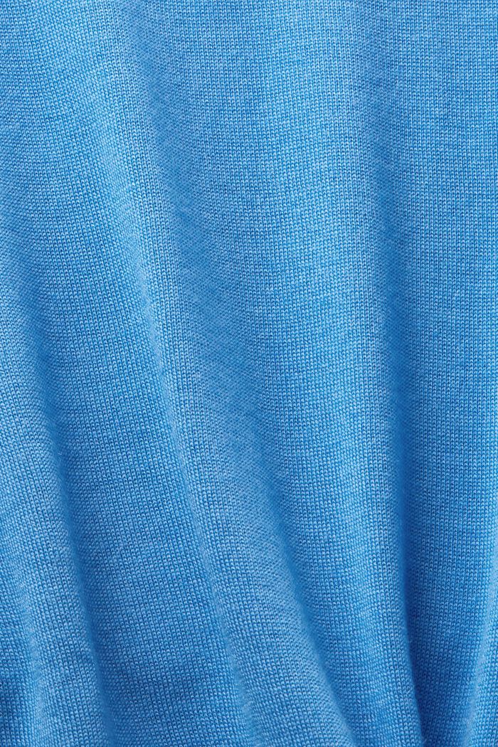 Pull-over en cachemire à col ras-du-cou, BLUE, detail image number 4