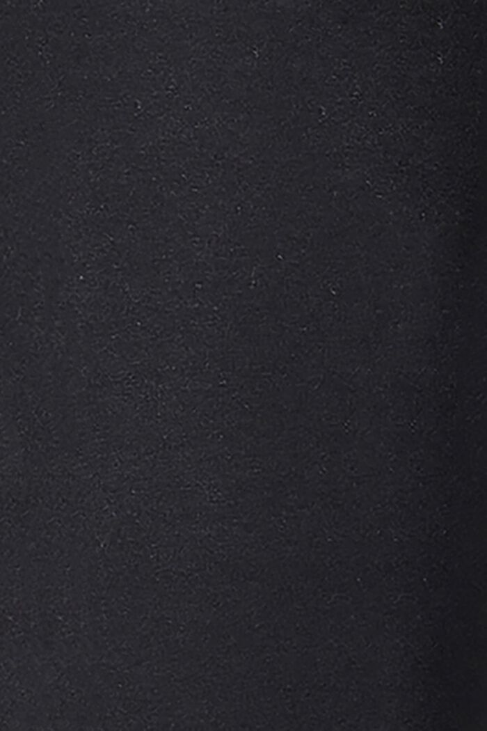Jersey broek met over de buik vallende band, BLACK, detail image number 2