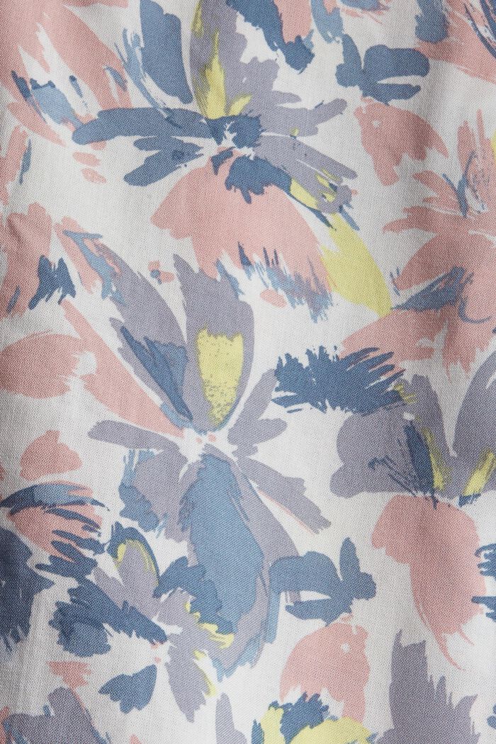 Pyjama met bloemenmotief, LENZING™ ECOVERO™, OFF WHITE, detail image number 3