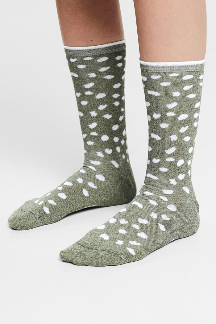 2 paar sokken van een mix met biologisch katoen, LEAF, detail image number 2
