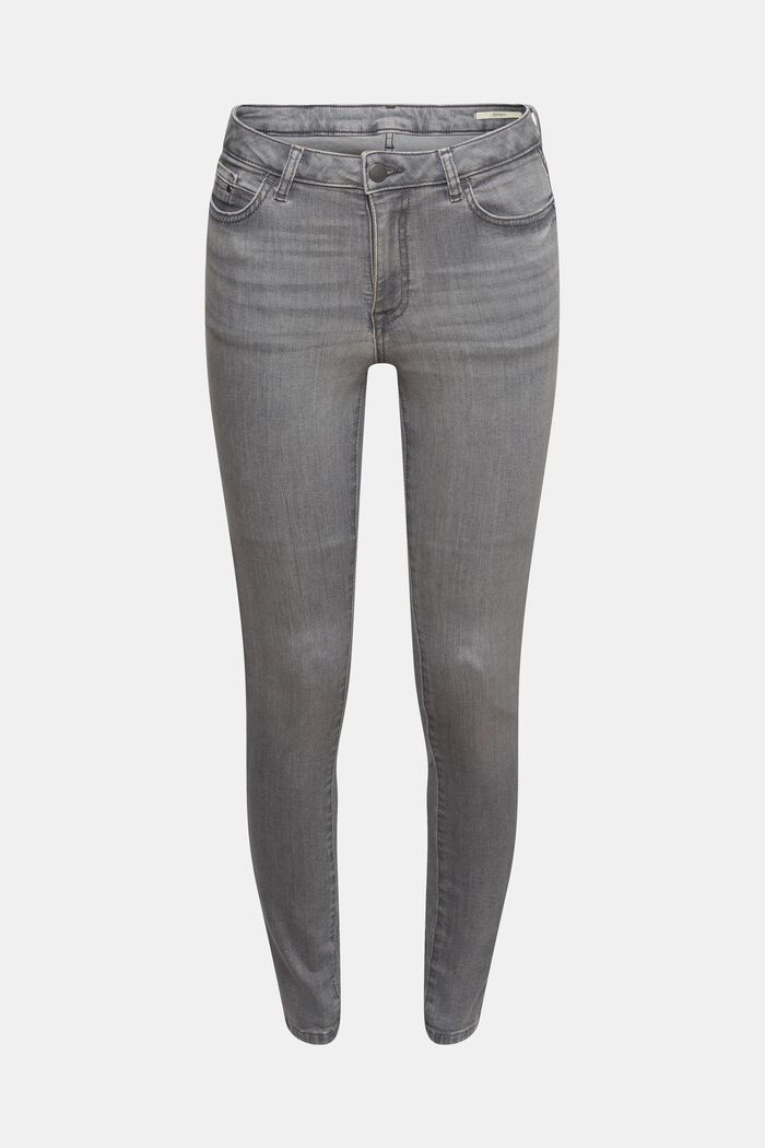 Skinny jeans met superstretch, GREY MEDIUM WASHED, detail image number 6
