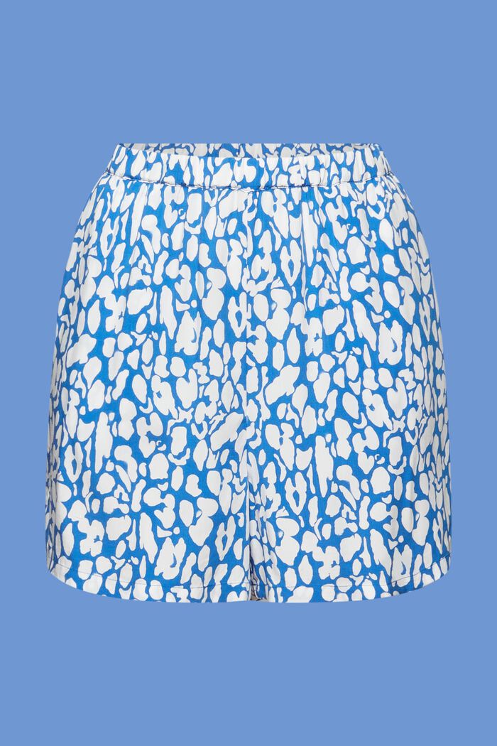 Pull-on short met motief, LENZING™ ECOVERO™, BRIGHT BLUE, detail image number 9