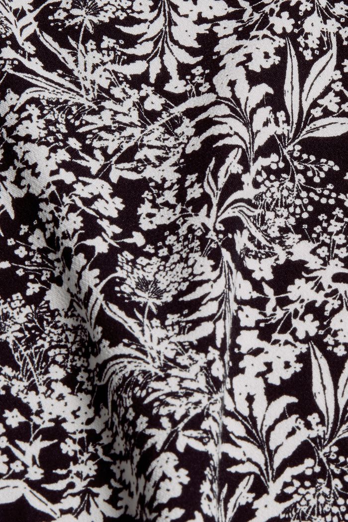 Top façon blouse à motif en fibres LENZING™ ECOVERO™, BLACK, detail image number 4
