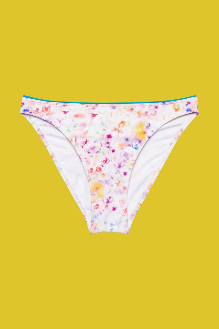 Mini-bikinibroekje met bloemenmotief, TEAL BLUE, detail image number 4