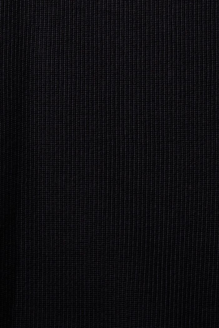 Geribde trui met turtleneck, BLACK, detail image number 1
