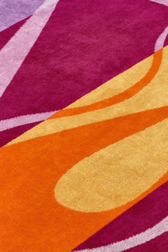 Meerkleurig strandlaken, CRANBERRY, detail image number 1