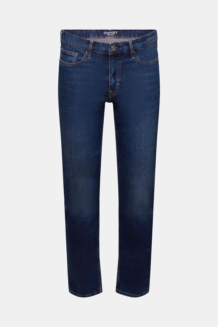 Gerecycled: slim fit jeans, BLUE DARK WASHED, detail image number 7