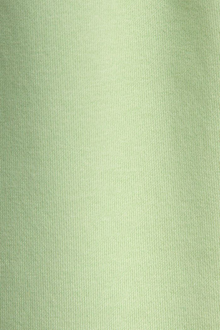 Pantalon de jogging en coton molletonné orné d’un logo, LIGHT GREEN, detail image number 4